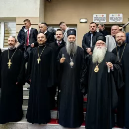 Патријарх Порфирије посетио Православни богословски факултет у Фочи