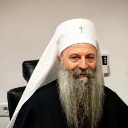 Патријарх Порфирије посетио Православни богословски факултет у Фочи