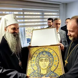 Патријарх Порфирије посетио Православни богословски факултет у Фочи