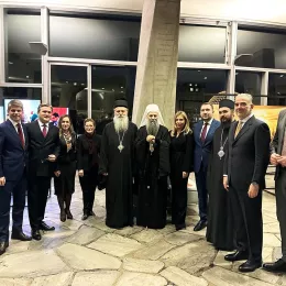 Патријарх Порфирије у седишту Унеска отворио изложбу о српским светињама на Косову и Метохији