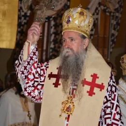 Митрополит Амфилохије на Литургији у саборном храму