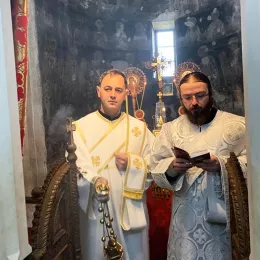 Литургија у манастиру Ђурђеви Ступови