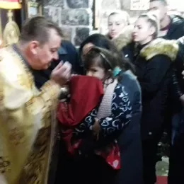 Литургија у цркви Светих апостола Петра и Павла у Бијелом Пољу