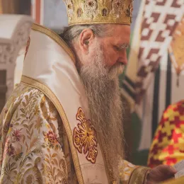 Владика Јоаникије у саборном храму у Подгорици