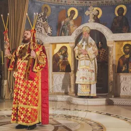 Владика Јоаникије у саборном храму у Подгорици