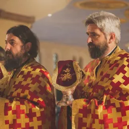 Владика Јоаникије у саборном храму у Подгорици