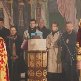 Владика Јоаникије у саборном храму у Подгорици