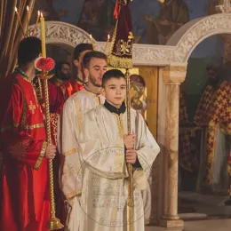 Владика Јоаникије у саборном храму у Подгорици