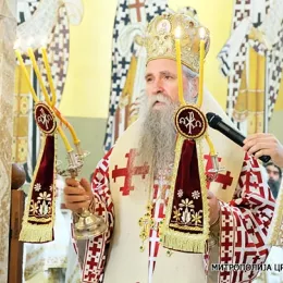 Литургија и четрдесетодневни помен Митрополиту Амфилохију (ВИДЕО)