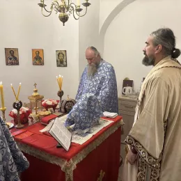 Епископ Методије у цркви Светог Ђорђа у Шавнику