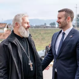 Премијер Милојко Спајић посјетио манастир Ђурђеви Ступови код Берана