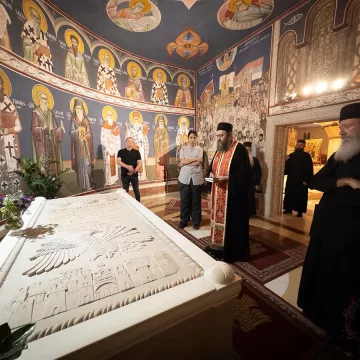 Игуман хиландарски посјетио подгорички Саборни храм