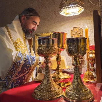 Епископ Методије на Божић служио Литургију у манастиру Ђурђеви Ступови