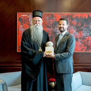 Предсједник Милатовић и Митрополит Јоаникије