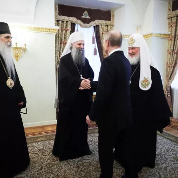 Патријарх Порфирије разговарао са председником Руске Федерације Владимиром Путином