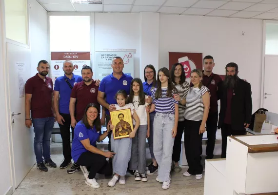 Акција добровољног даривања крви, посвећена протођакону Владимиру Јарамазу
