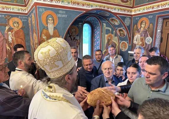 Архијерејска Литургија у селу Главаца