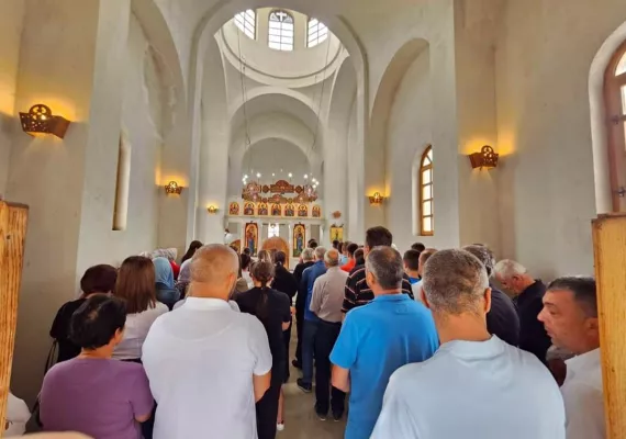 Празник Велика Госпојина литургијски је прослављен у цркви у Његњеву