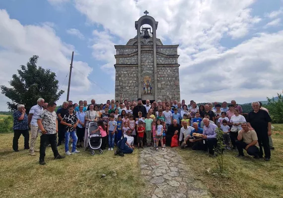 Епископ Методије богослужио у селу Полица код Берана