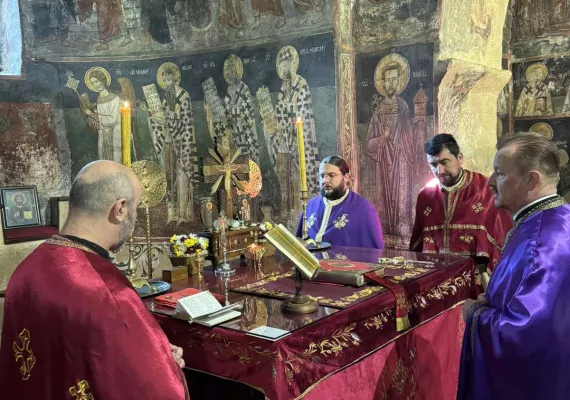 Литургија претходно освештаних дарова у храму Светог Николе у Никољцу