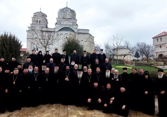Сабор свештенства у манастиру Косијерево
