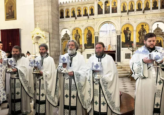 Литургија у никшићком Саборном храму