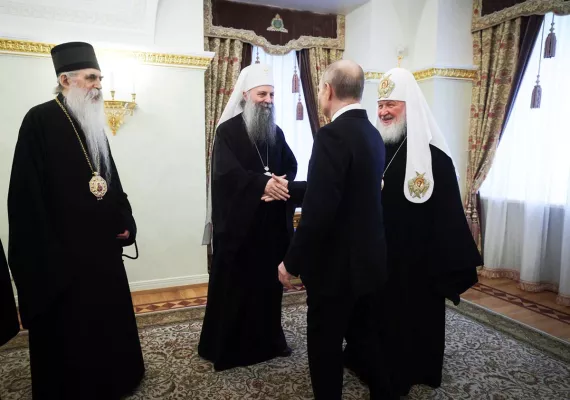 Патријарх Порфирије разговарао са председником Руске Федерације Владимиром Путином