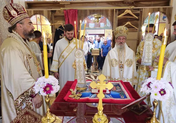 Освештан храм Светог Саве у селу Дапсиће код Берана