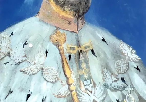 Скривени портрет цара Николаја II Романова у цркви Светог Саве у Манастиру Жичи